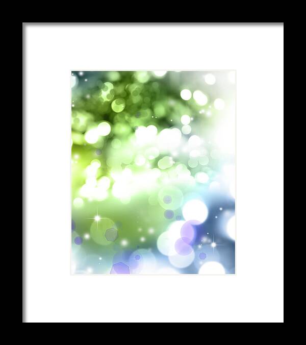 Abstract Framed Print featuring the photograph Abstract circles 51 by Les Cunliffe