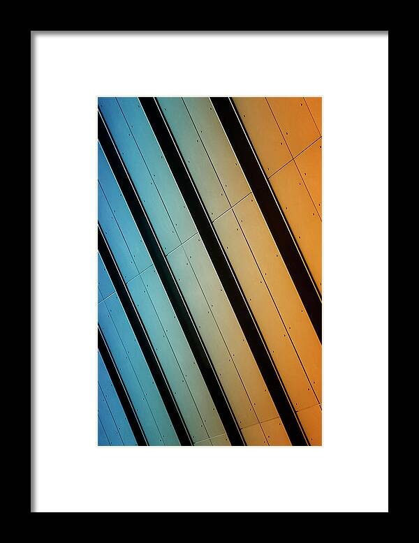 Architectural Feature Framed Print featuring the photograph Study Of Patterns And Lines #34 by Roland Shainidze Photogaphy