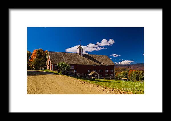 Mad River Framed Print featuring the photograph Classic Vermont Foliage. by New England Photography