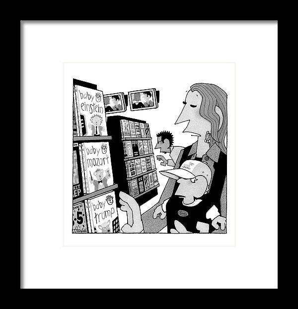 Baby Framed Print featuring the drawing New Yorker May 19th, 2008 by William Haefeli