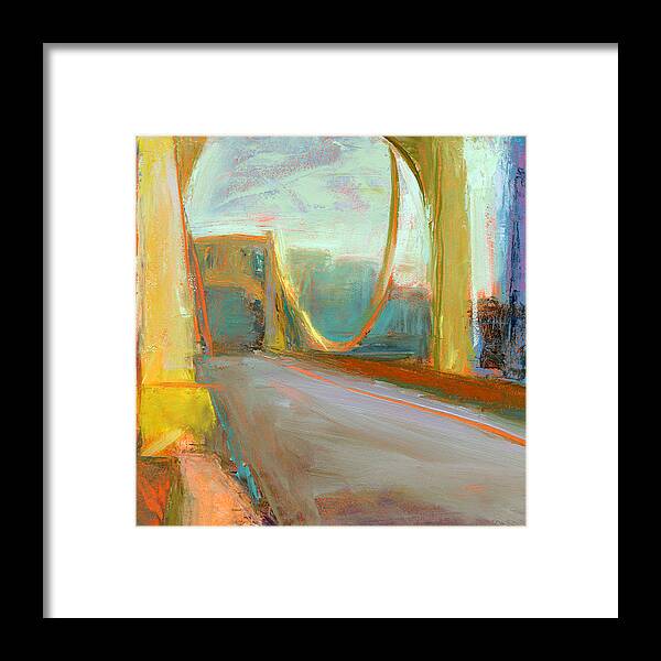 Bridges Framed Print featuring the painting Untitled #608 by Chris N Rohrbach