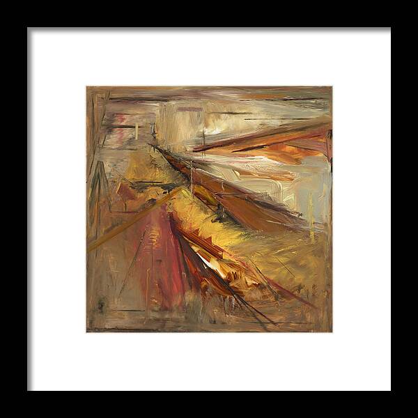 Abstract Framed Print featuring the painting Untitled #527 by Chris N Rohrbach