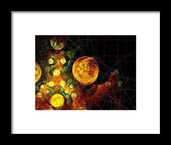 Abstract Framed Print featuring the digital art 37 Tauri by Jeff Iverson