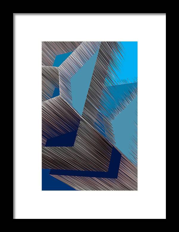 3d Framed Print featuring the digital art 3D Abstract 10 by Angelina Tamez