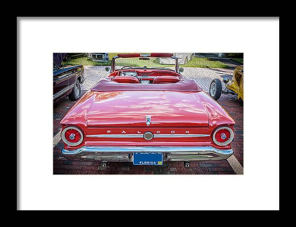 1963 Ford Falcon Sprint Framed Print featuring the photograph 1963 Ford Falcon Sprint Convertible #4 by Rich Franco