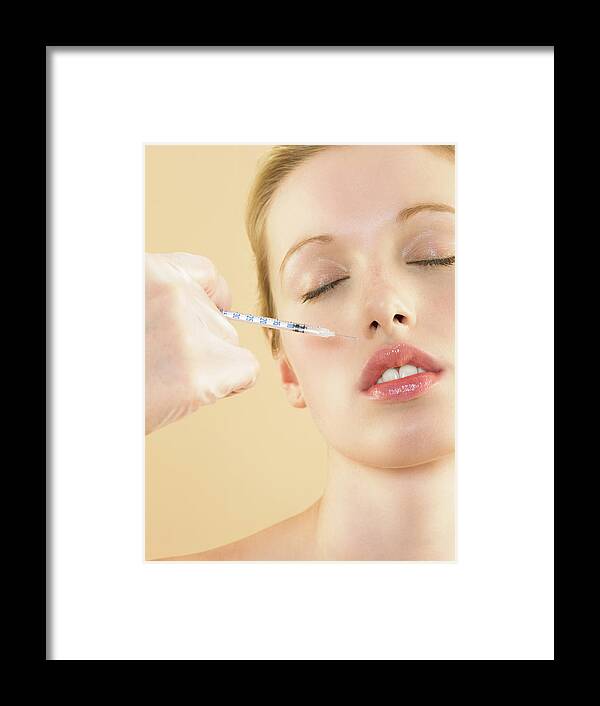 Botox Framed Print featuring the photograph Botox Treatment #4 by Kate Jacobs/science Photo Library