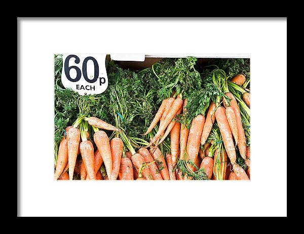 Agricultural Framed Print featuring the photograph Carrots #4 by Tom Gowanlock