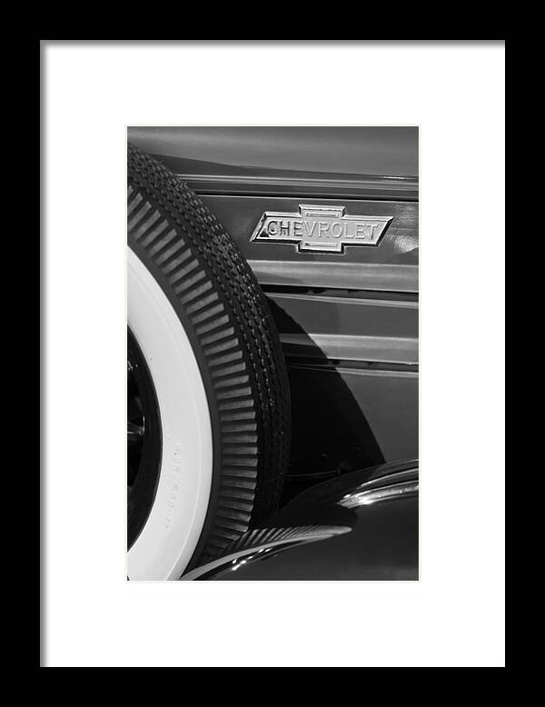 Chevrolet Emblem Framed Print featuring the photograph Chevrolet Emblem #4 by Jill Reger