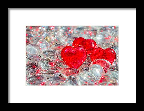 Amethyst Framed Print featuring the photograph Crystal Heart by Peter Lakomy