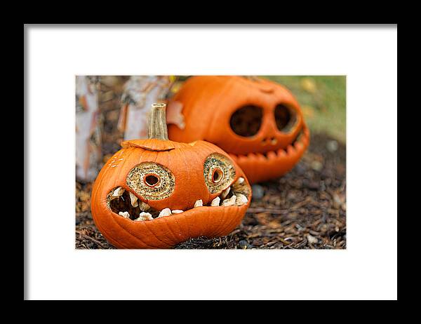 Autumn Framed Print featuring the photograph Halloween Pumpkin #4 by Peter Lakomy