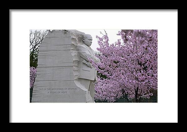 Martin Luther King Jr. Memorial Framed Print featuring the photograph Hope #4 by Mitch Cat