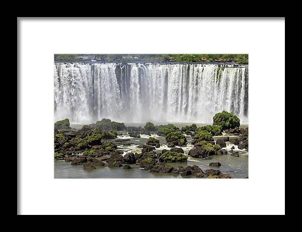 Argentina Framed Print featuring the photograph Iguazu Falls #4 by Alfred Pasieka