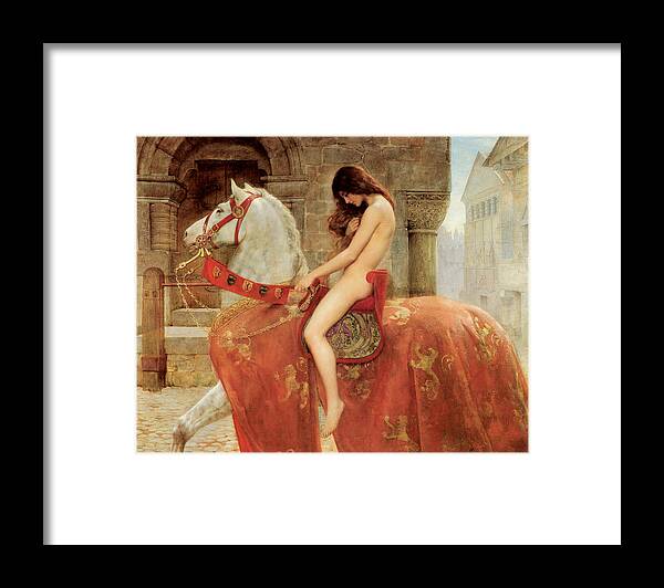 Lady Godiva Framed Print featuring the painting Lady Godiva by John Collier