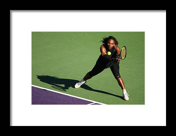 Tennis Framed Print featuring the photograph Miami Open 2018 - Day 3 #4 by Clive Brunskill