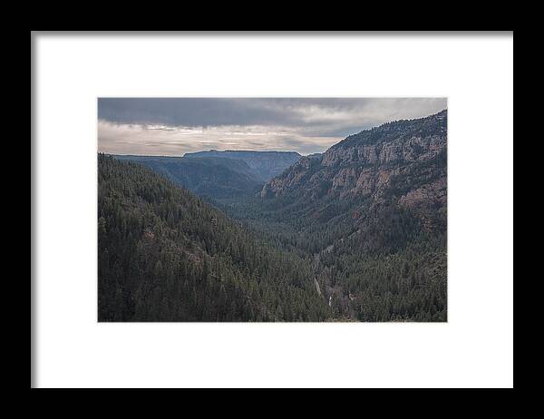 Oak Framed Print featuring the photograph Oak Creek Canyon Arizona by Steven Lapkin