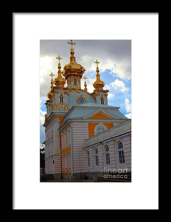 Peterhof Framed Print featuring the photograph Peterhof Palace Russia #4 by Sophie Vigneault