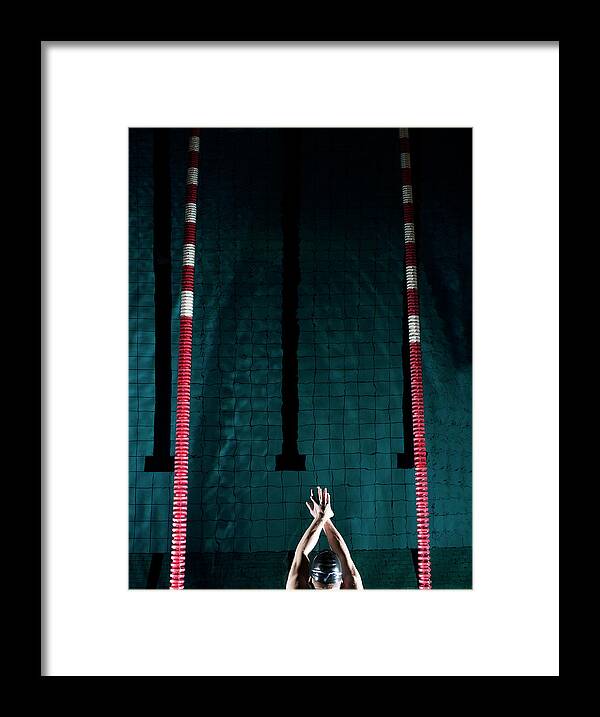 Human Arm Framed Print featuring the photograph Professional Swimmer #4 by Henrik Sorensen