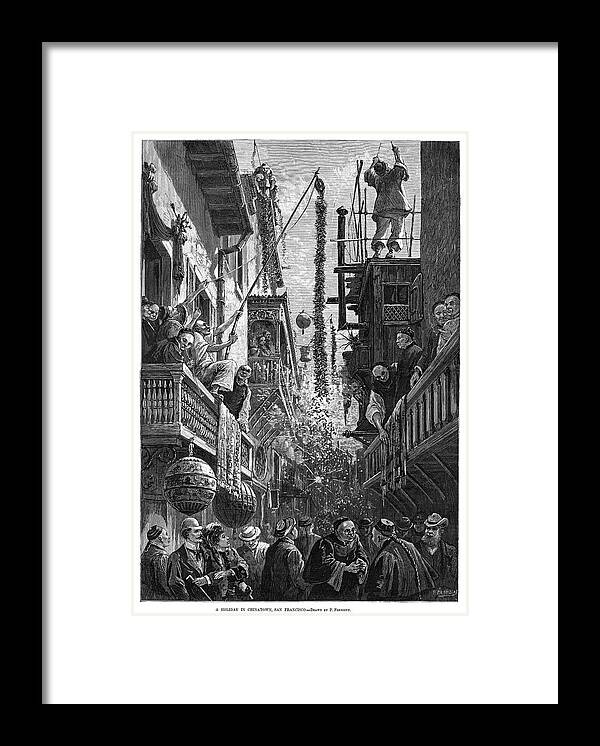 1880 Framed Print featuring the painting San Francisco Chinatown #4 by Granger