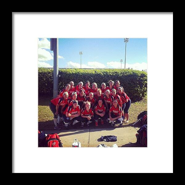 Florida2014 Framed Print featuring the photograph #shippensburg #softball #womenssports #4 by Gary W Norman