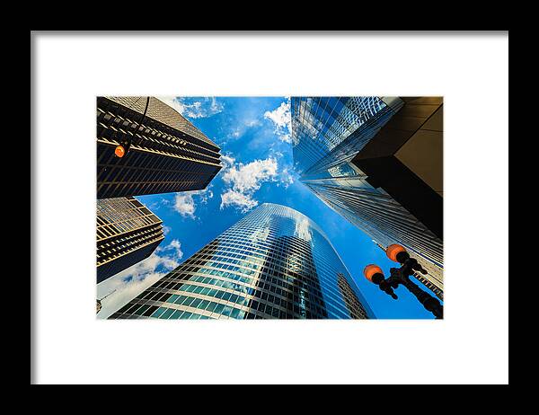 Architecture Framed Print featuring the photograph Skyscrapers #4 by Raul Rodriguez