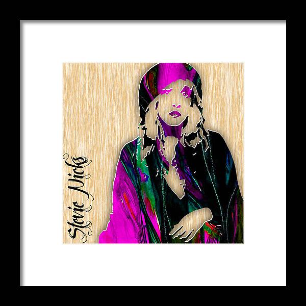 Stevie Nicks Framed Print featuring the mixed media Stevie Nicks #5 by Marvin Blaine
