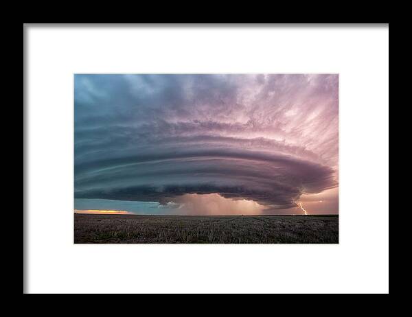 Cloud Framed Print featuring the photograph Supercell Thunderstorm #4 by Roger Hill