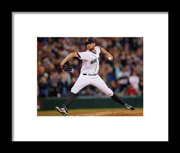 Ninth Inning Framed Print featuring the photograph Texas Rangers V Seattle Mariners #4 by Otto Greule Jr