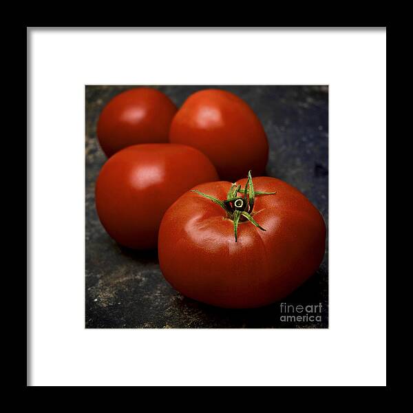 Vegetable Framed Print featuring the photograph Tomatoes #4 by Bernard Jaubert