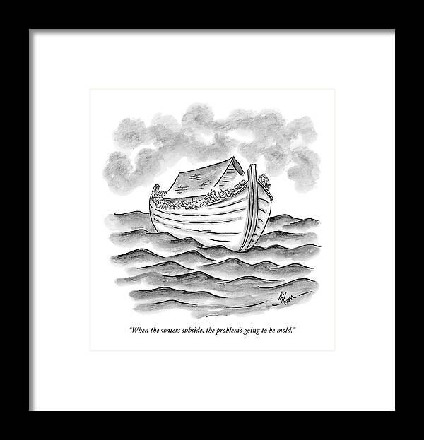 The Bible Ancient History Katrina Nature Hurricanes New Orleans

(animals On Noah's Ark Framed Print featuring the drawing When The Waters Subside by Frank Cotham