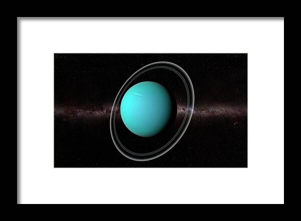Artwork Framed Print featuring the photograph Uranus #4 by Sciepro/science Photo Library