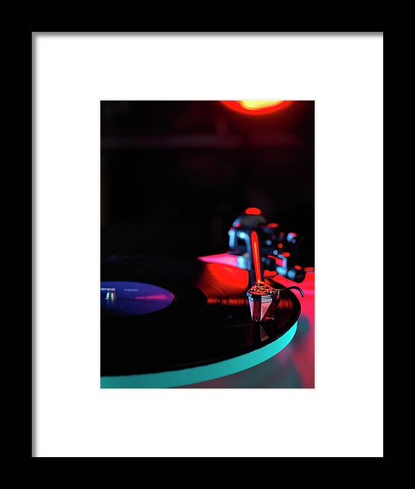 Music Framed Print featuring the photograph Vinyl #4 by Tek Image