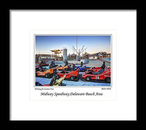 Go Carts Framed Print featuring the photograph Waiting for Summer by Gene Bleile Photography 