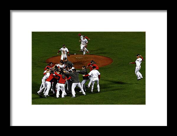St. Louis Cardinals Framed Print featuring the photograph World Series - St Louis Cardinals V by Jamie Squire