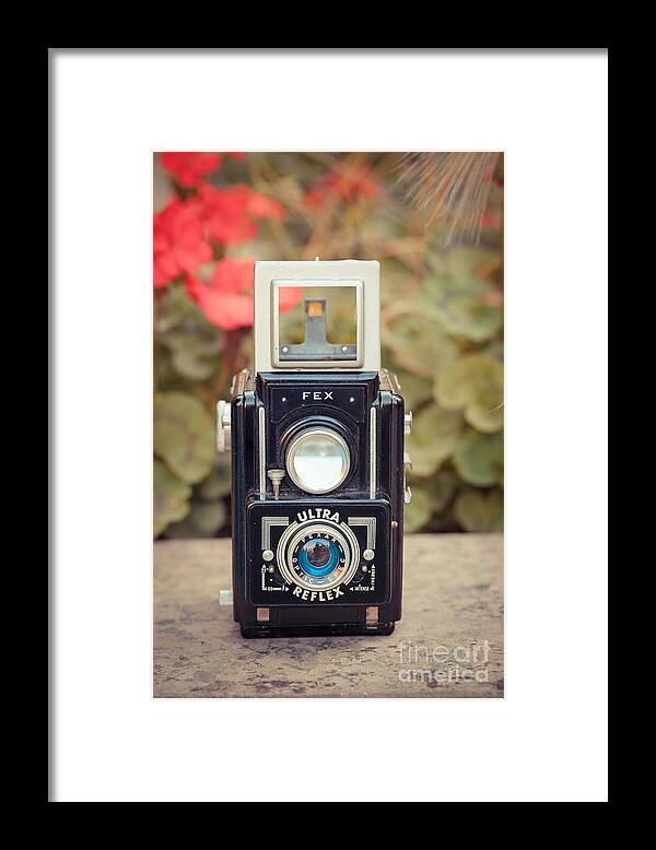 Old Camera Framed Print featuring the photograph Old vintage camera #40 by Sabino Parente