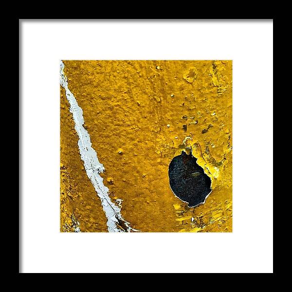 Beautiful Framed Print featuring the photograph Yellow Post 3 by Jason Roust