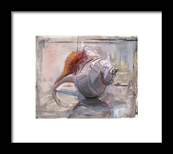 Seascapes Framed Print featuring the painting Untitled #428 by Chris N Rohrbach