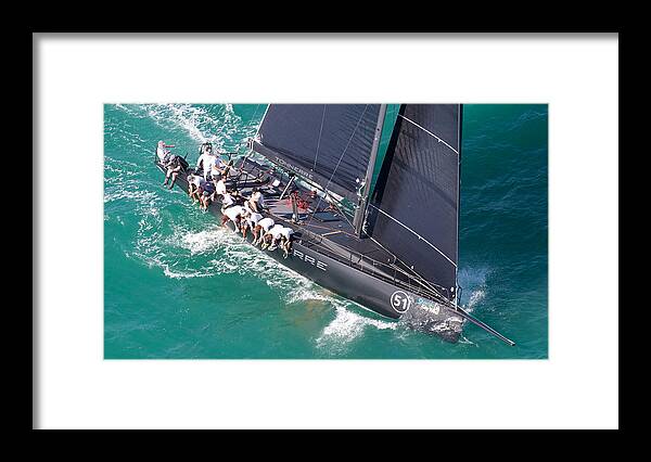 Key Framed Print featuring the photograph Key West Race Week #986 by Steven Lapkin