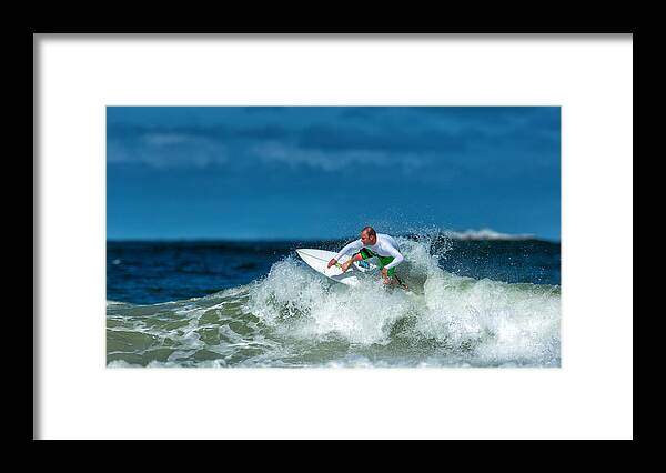 Surfing Framed Prints Photographs Framed Print featuring the photograph Surfing Fun #45 by David Faison