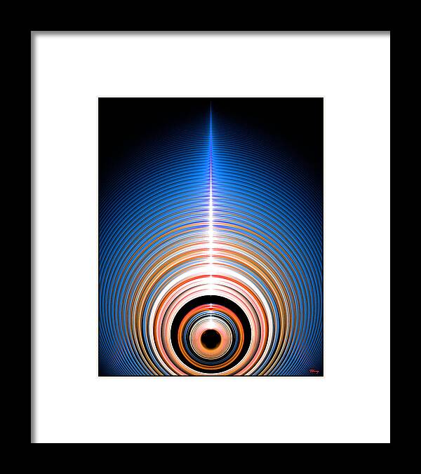 45000000 Framed Print featuring the digital art 45000000 RPMs by Brian Kenney