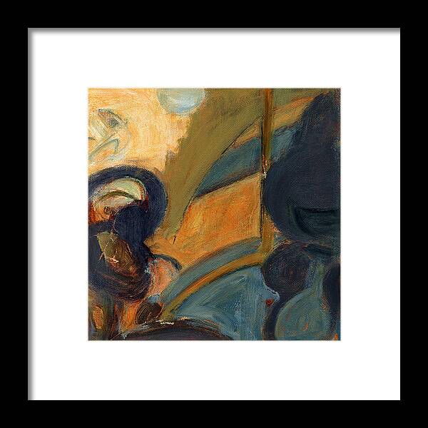 Abstract Framed Print featuring the painting Untitled #48 by Chris N Rohrbach