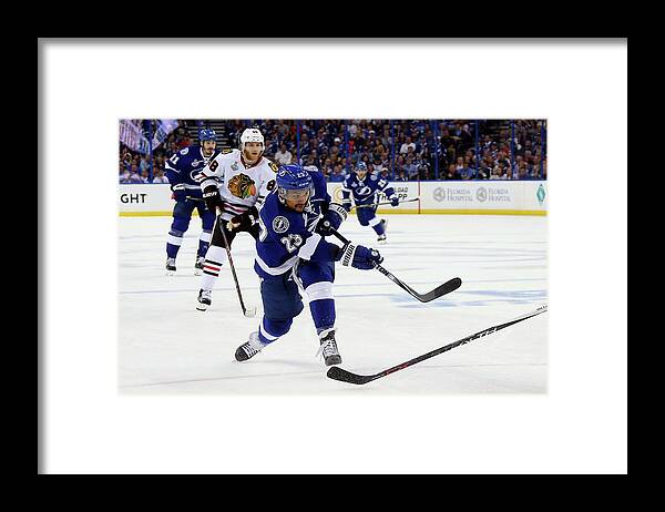 Playoffs Framed Print featuring the photograph 2015 Nhl Stanley Cup Final - Game One #5 by Bruce Bennett