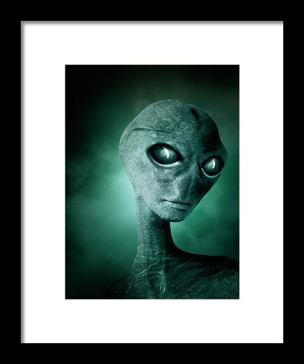 Artwork Framed Print featuring the photograph Alien #5 by Victor Habbick Visions