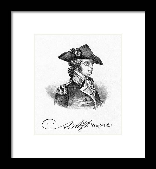 18th Century Framed Print featuring the painting Anthony Wayne (1745-1796) #5 by Granger