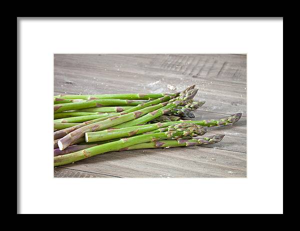 Asparagus Framed Print featuring the photograph Asparagus #5 by Tom Gowanlock