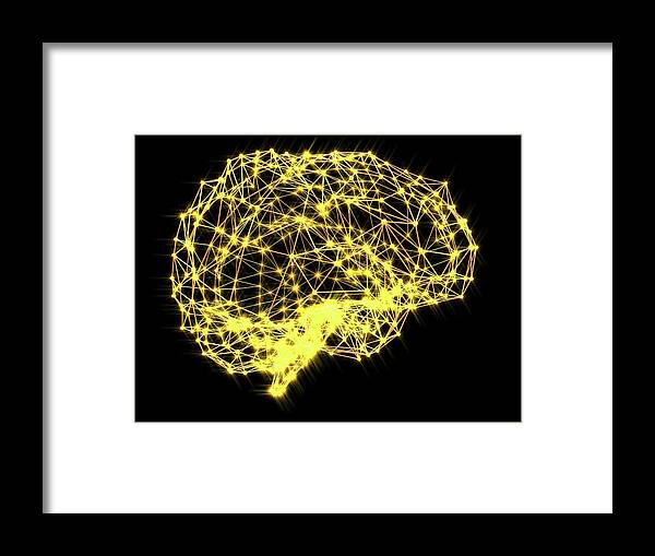 Artwork Framed Print featuring the photograph Brain #5 by Alfred Pasieka