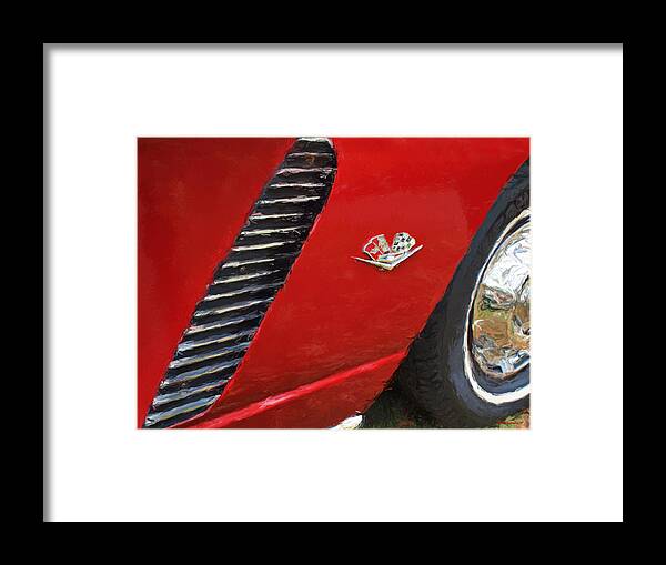 Classic Corvette Framed Print featuring the photograph Classic Corvette #5 by SM Shahrokni