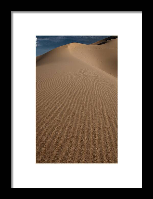 California Framed Print featuring the photograph Dunes #6 by Alexander Fedin