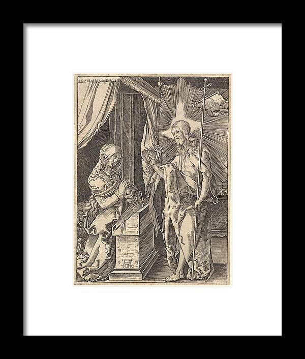 Dürer Framed Print featuring the drawing Engraved Copies Of The Little Passion #5 by After Albrecht Drer