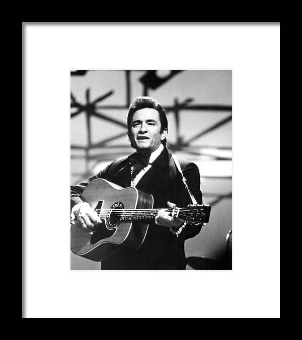 classic Framed Print featuring the photograph Johnny Cash #5 by Retro Images Archive