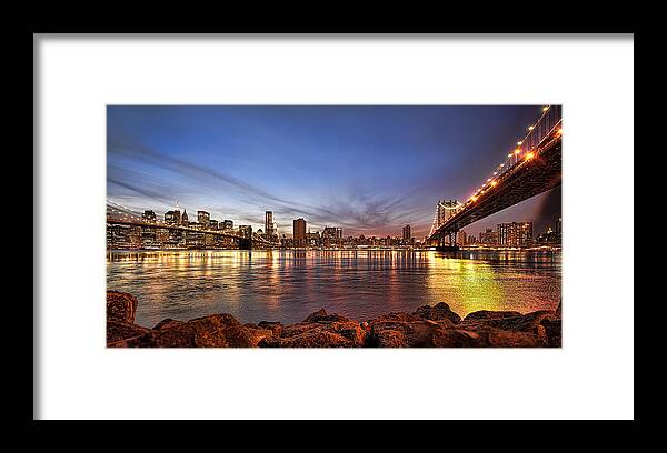 America Framed Print featuring the photograph Manhattan #5 by Gouzel -